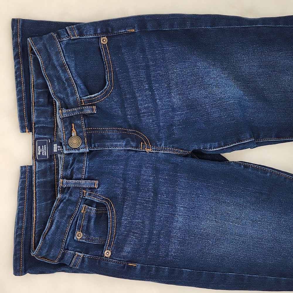 GAP Kids Boys Straight Fit Denim, Size 12 Reg/26" Waist, Dark Rinse - Picture 1 of 17